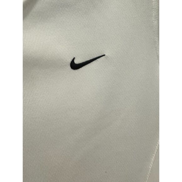 Nike Womens Dry Fit V-neck Short Sleeve Top White - S - Picture 3 of 4